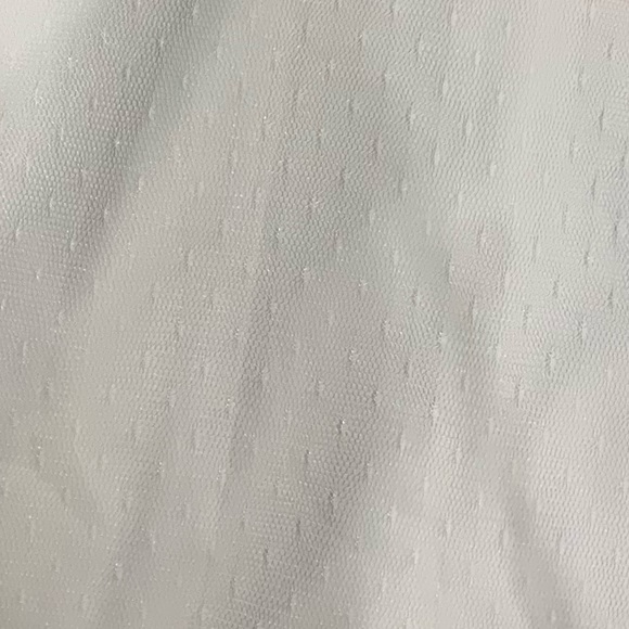 Aidan mattox white pearl tiered mesh midi dress - Picture 7 of 9